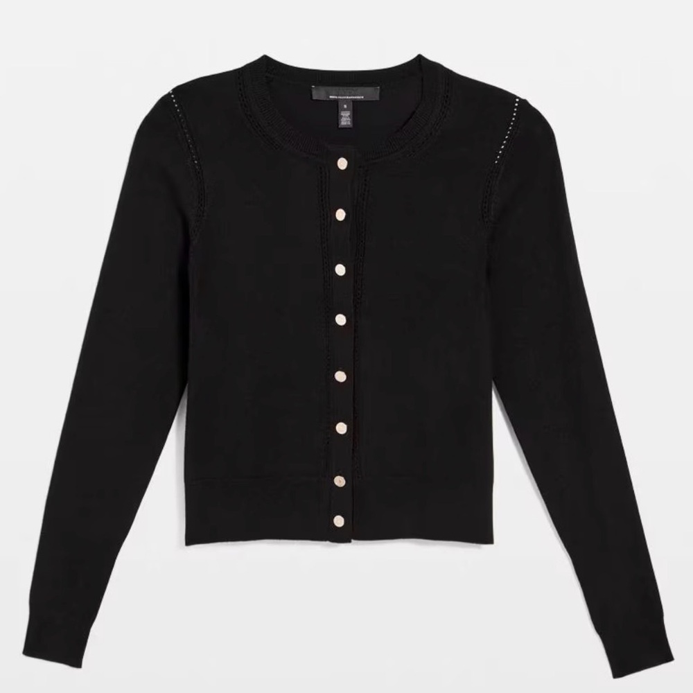 White House Black Market Crewneck Button Front Cardigan - NWT